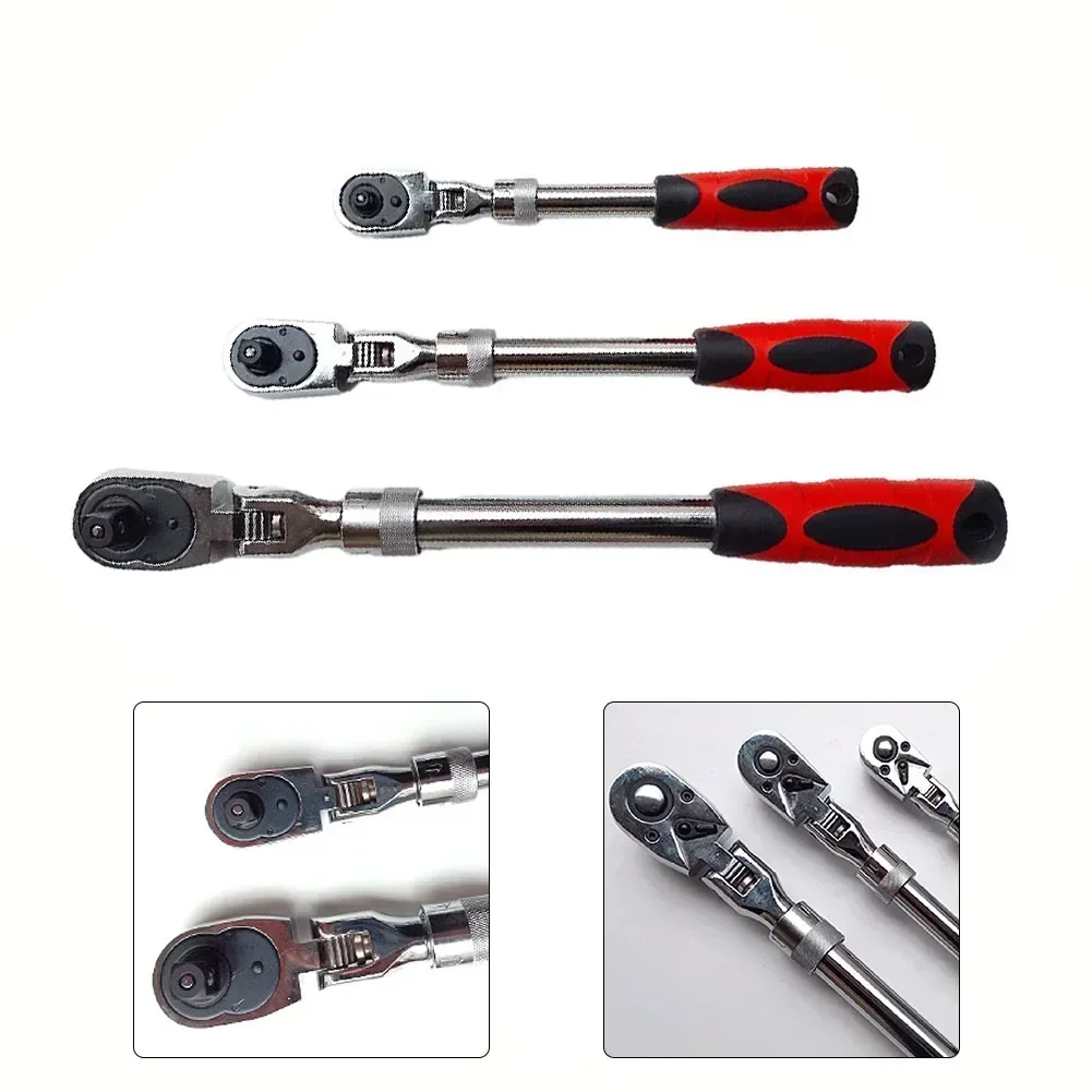 CoCud Flex-Kopf Ratschenschlüssel – 1/2 Zoll, 72 Zähne, Chrom-Vanadium, Für Enge Räume