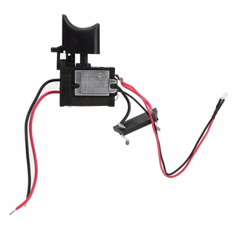 7.2V-24V 16A Lithium Battery Cordless Drill Switch Speed Control Electric Drill Trigger Switch with Small Light FA2-16/1WEK