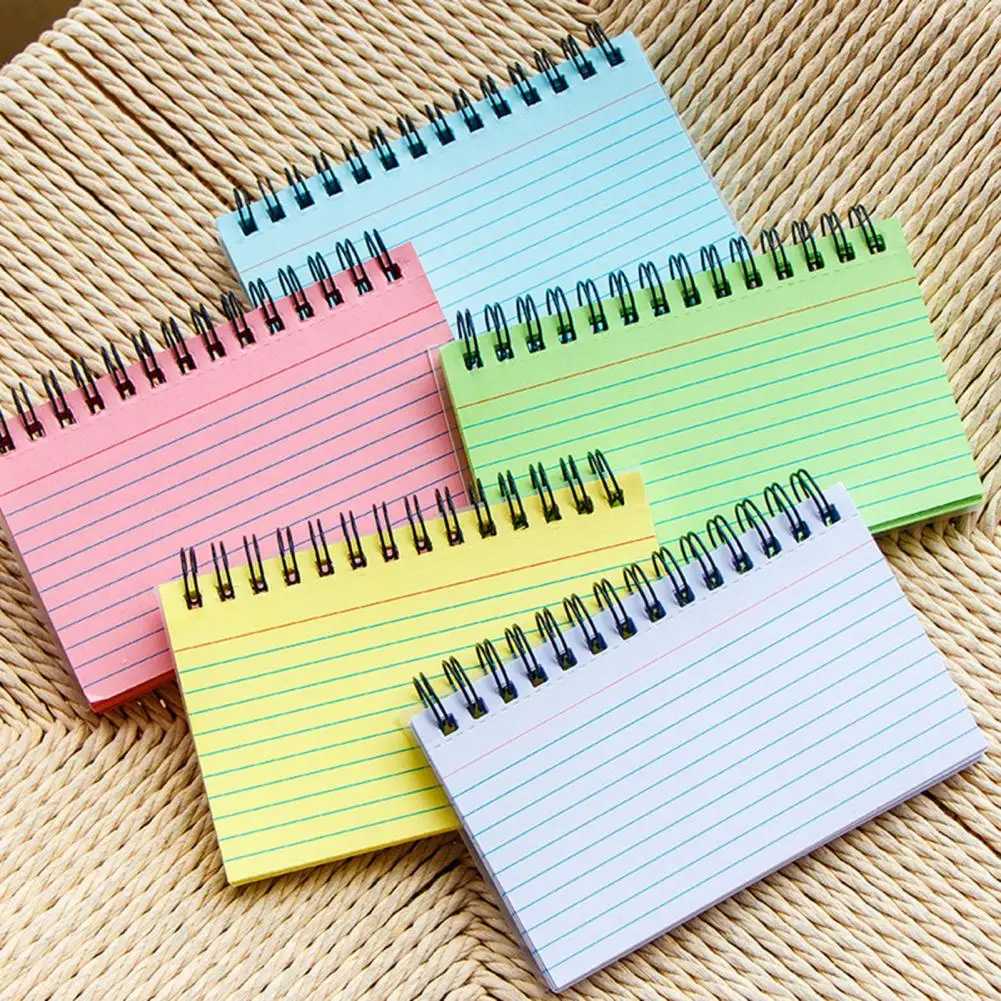 Multifunctional Message Pad Academic Lightweight  Memo Pad Small Spiral Notebook   for Library  Notebook