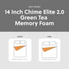14 Inch Chime Elite 2.0 Ultra Plush Green Tea Memory Foam Mattress for Cool Sleep and Pressure Relief, Queen Mattress 5