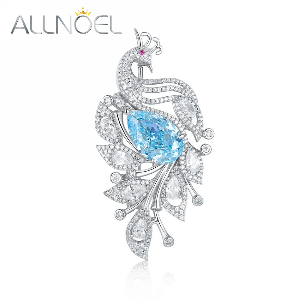 ALLNOEL 925 Sterling Silver Brooches For Women High Carbon Diamond