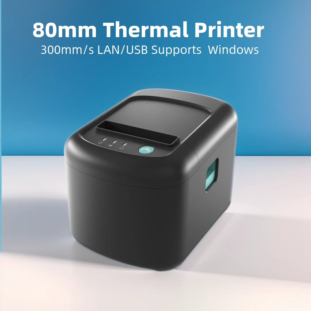 

Receipt Printer 80mm Hand printer T80A USB/USB+Lan port printer With Auto Cutter POS Printer Kitchen Thermal Printer