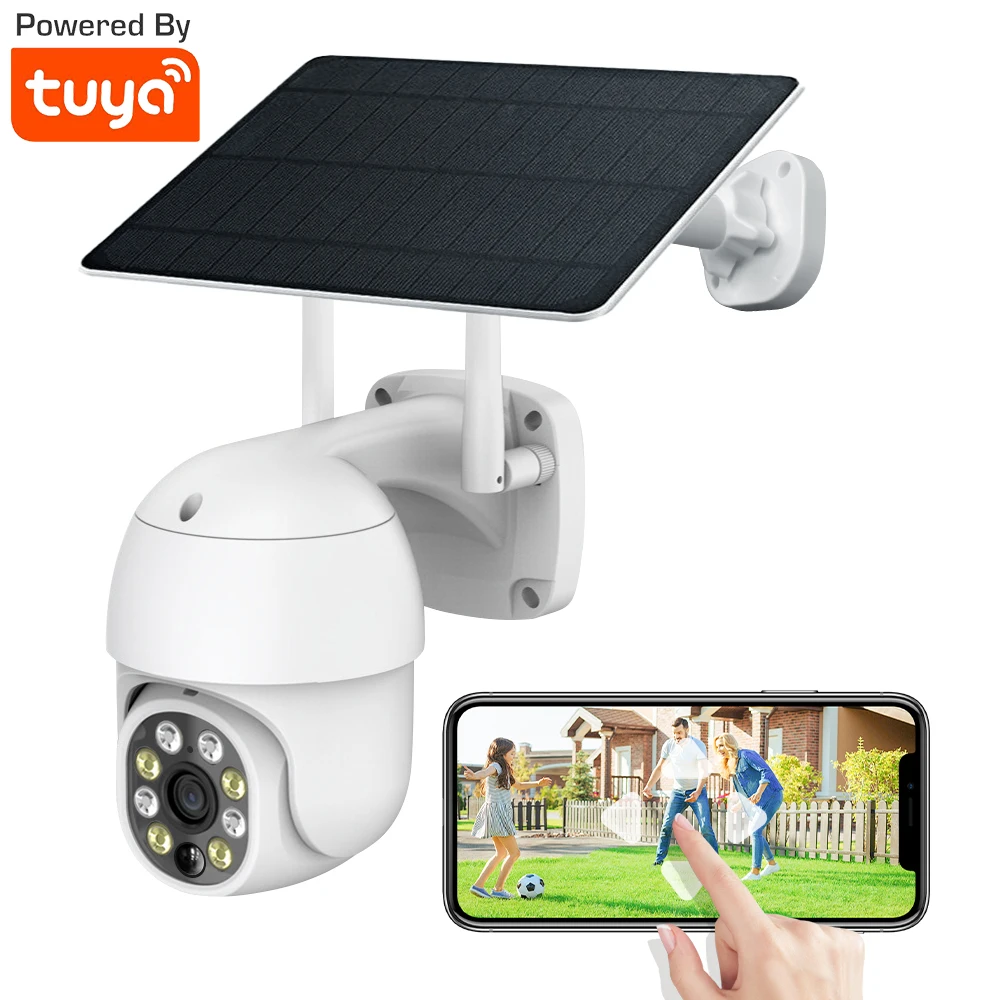 Motion Tuya SmartLife Motion Auto Tracking Batterie Solar 3MP Outdoor WiFi PTZ Sicherheit Überwachung PIR Bewegungserkennung Kamera