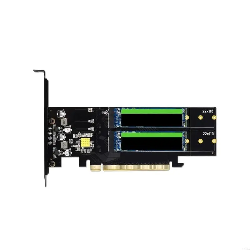 알루미늄 방열판 및 열 패드 냉각 시스템을 갖춘 CORA PCIe4.0 NVMe SSD 확장 카드