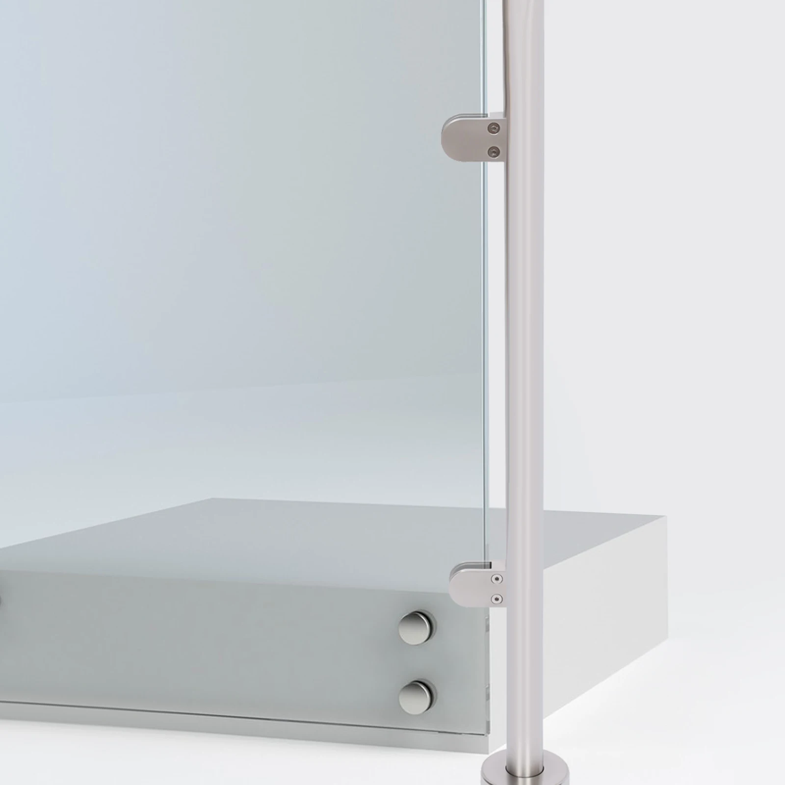 90cm Glass Balustrade Post Stainless Steel Railing Post Balustrade Fencing System For Deck Villa Balcony