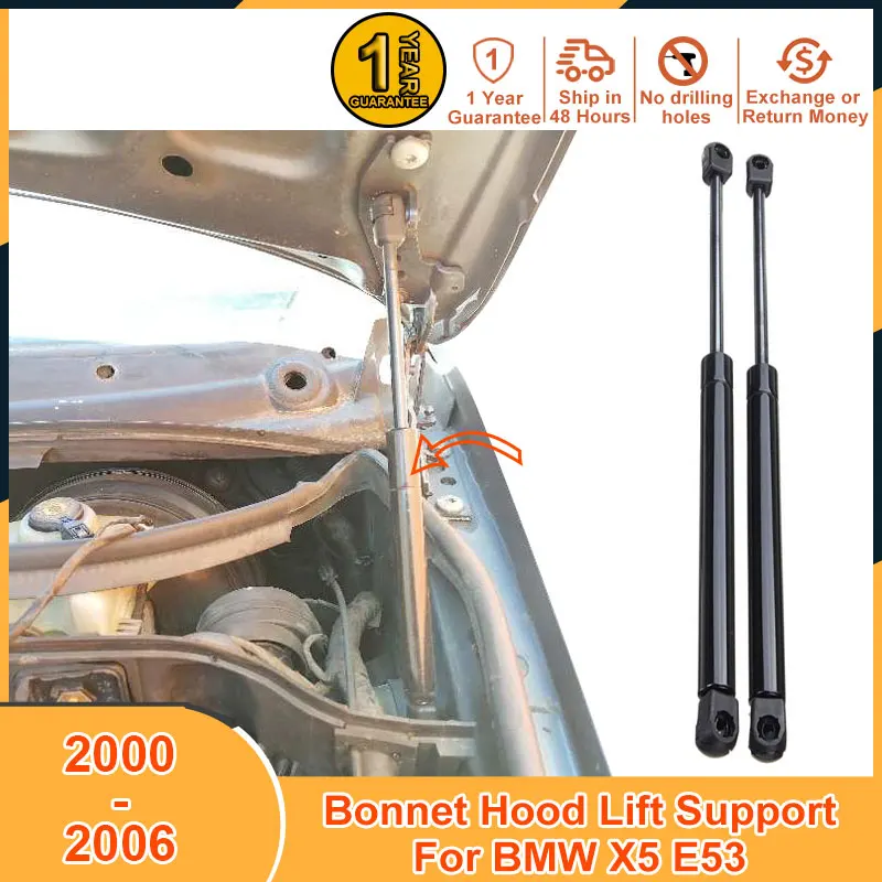 

2000-2006 Bonnet Lift Support For BMW X5 E53 2000 2001 2002 2003 2004 2005 2006 Accessories Strut Bars Damper Shock Absorber