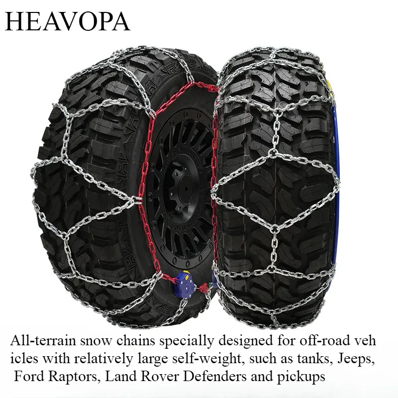 All-terrain snow chains for off-road applicable to tire models of37*12.5*16.5 37*12.5*17 35*12.5R20
