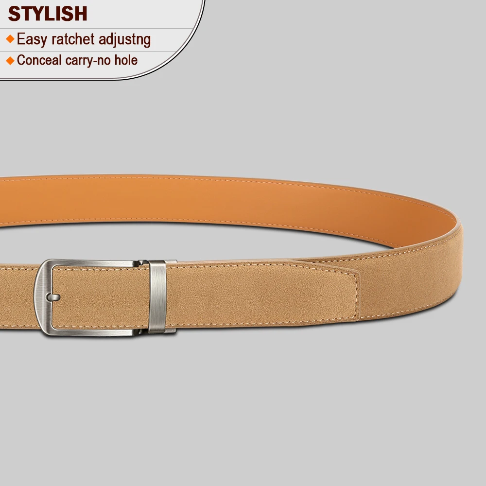 Men's Stylish PU Leather Automatic Buckle Belt