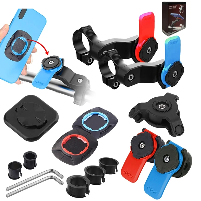 Bicycle Mobile Phone Holder Quad Lock Shock Absorber Phone Stand 360°  Rotatable Cell Phone Holder Support for Xiaomi for iPhone - AliExpress