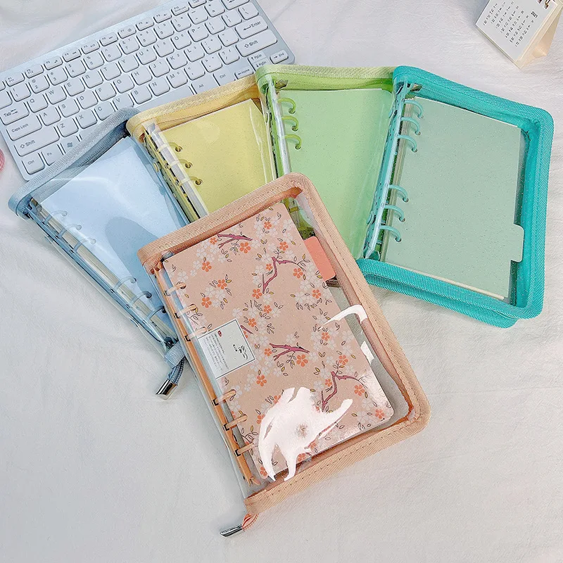 Diamond Painting Beads Storage Book PVC Album Binders Clear PP Loose Leaf  Organising Pockets with Number Sticker Plastic Bags