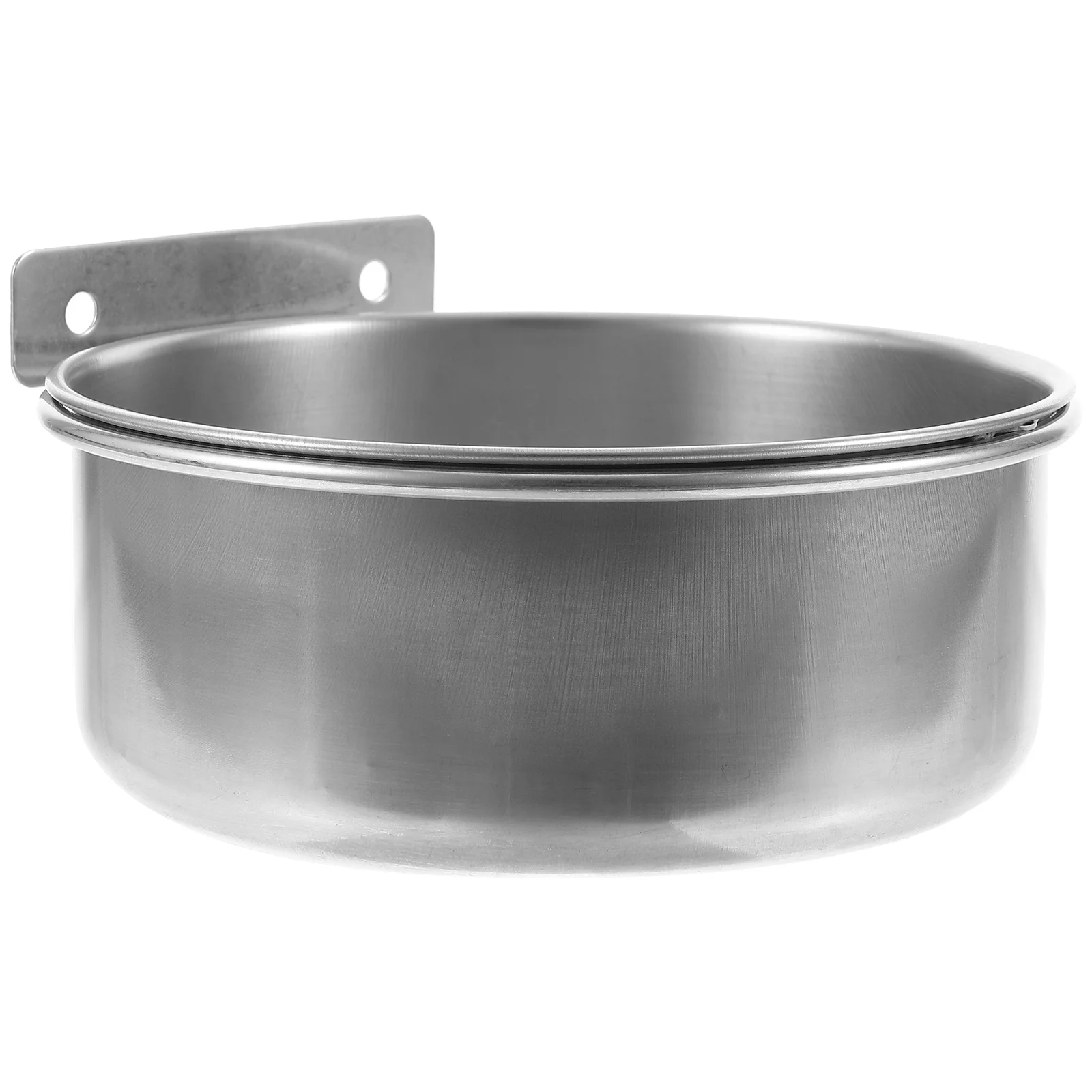 

Dog Cage Pet Bowl Food Utensils Stainless Steel Hanging Fixed Basin Feeder Bowls Water