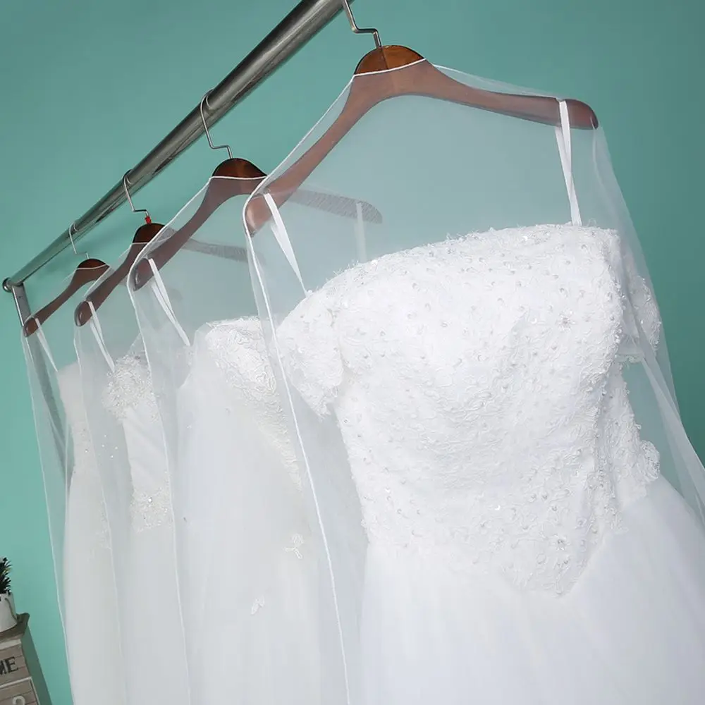 White Mesh Gauze Wedding Dress Storage Bag