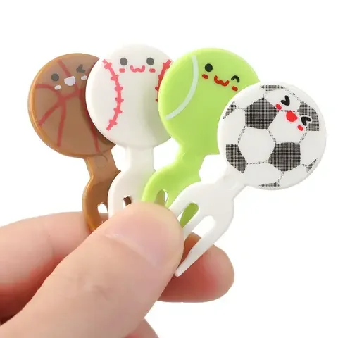 

6-10pcs Cute Mini Cartoon Animal Toddler Children Fruit Forks Bento Vegetable Snack Cake Toothpicks Kids Food Picks Party Decor