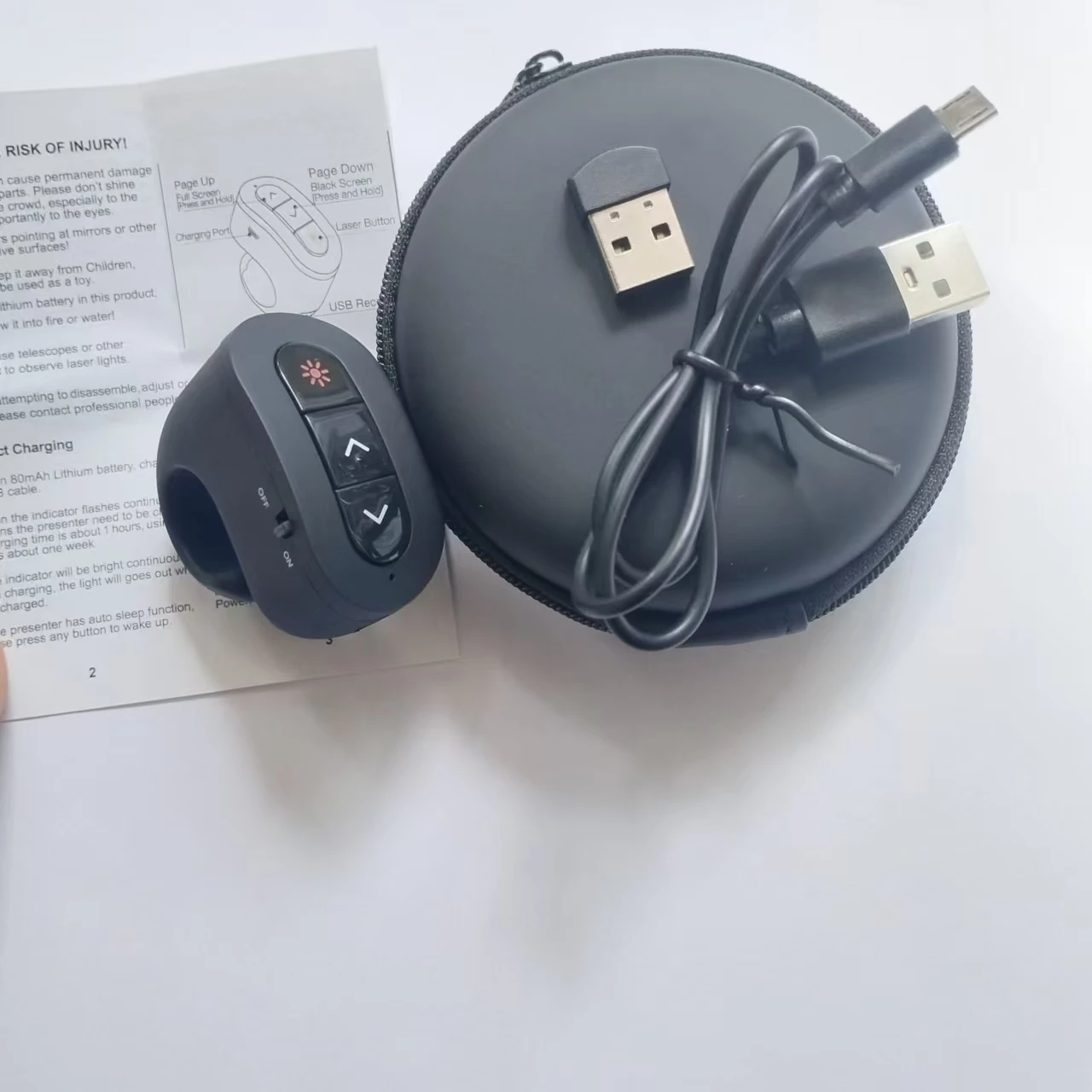 Soft Good Touching RF and BT Wireless Presenter PPT