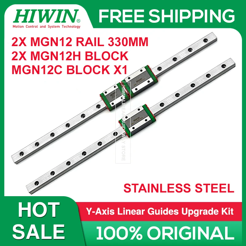 HIWINMGN12HLinearRailGuides330mmMGN12HMGN12CBlockCarriage