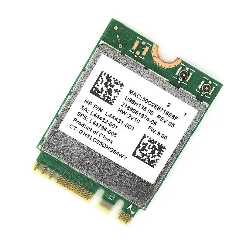 새로운 판매 1 세트 2.4Ghz 블루투스 호환 WIFI 카드 IPX 커넥터 카드 RTL8822CE 듀얼 밴드 802.11ac 1200Mbps M2 Wifi 카드