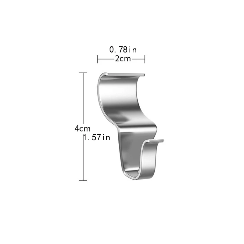 7Pcs Vinyl Side Hook, Heavy Duty Side Clip - Side Hanger for hanging on patio, no need to punch holes, outdoor hook 2
