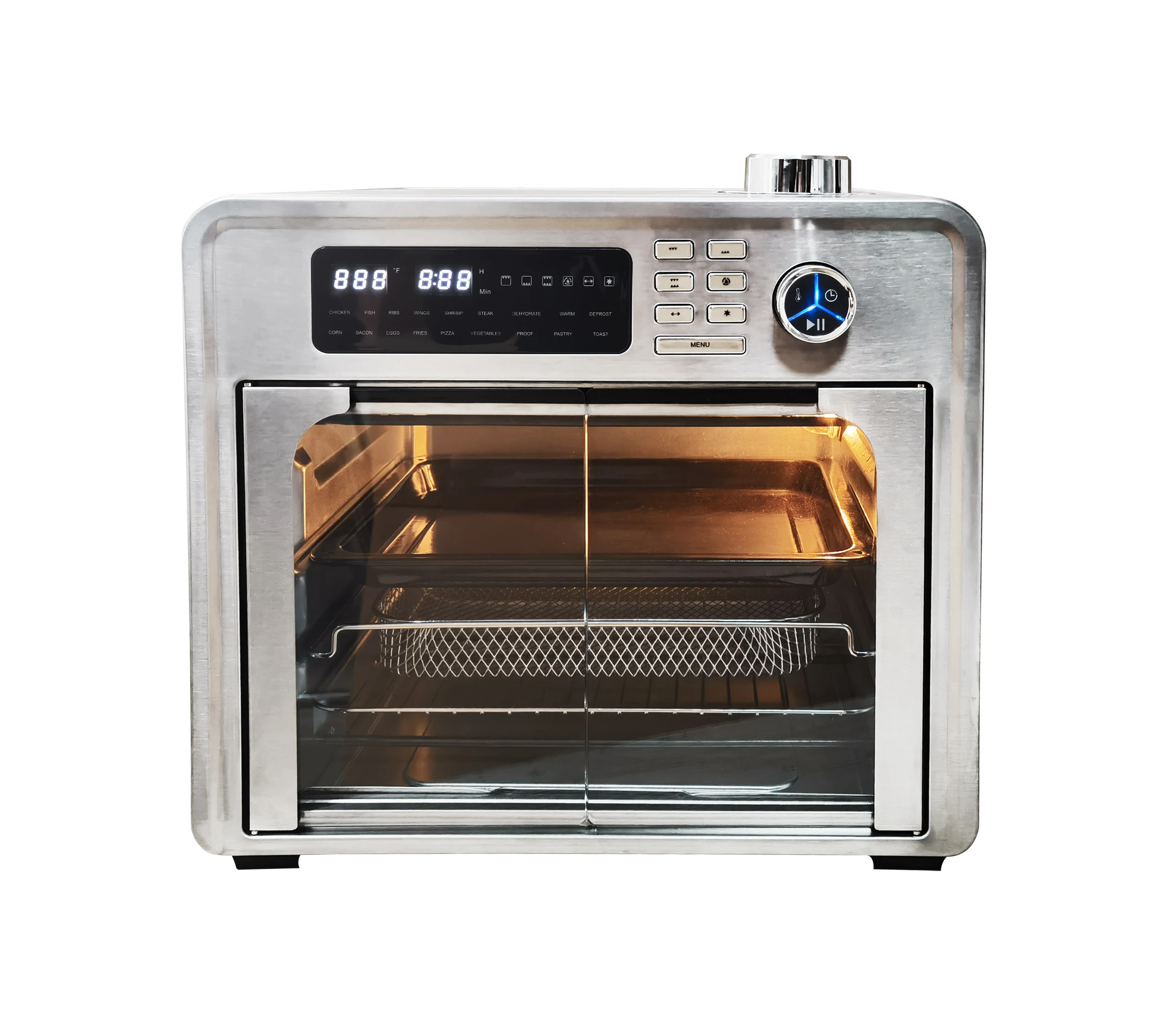 

28L 1700W High Quality Kitchen appliance digital stainless steel electric hot air fryer oven