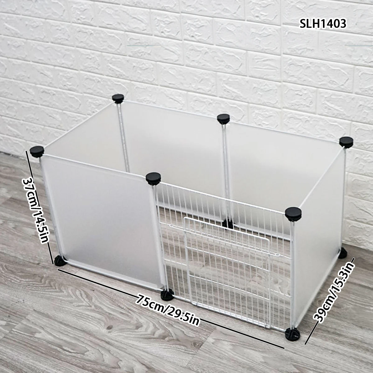 Kitten cage splicing combination pet fence resin sheet iron mesh plus high dog isolation fence card button