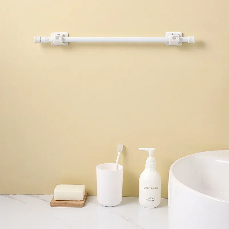 30-110CM Multi Purpose Spring Loaded Extendable Telescopic Curtain Pole Tension Rail Net Voile Pole Net Rods