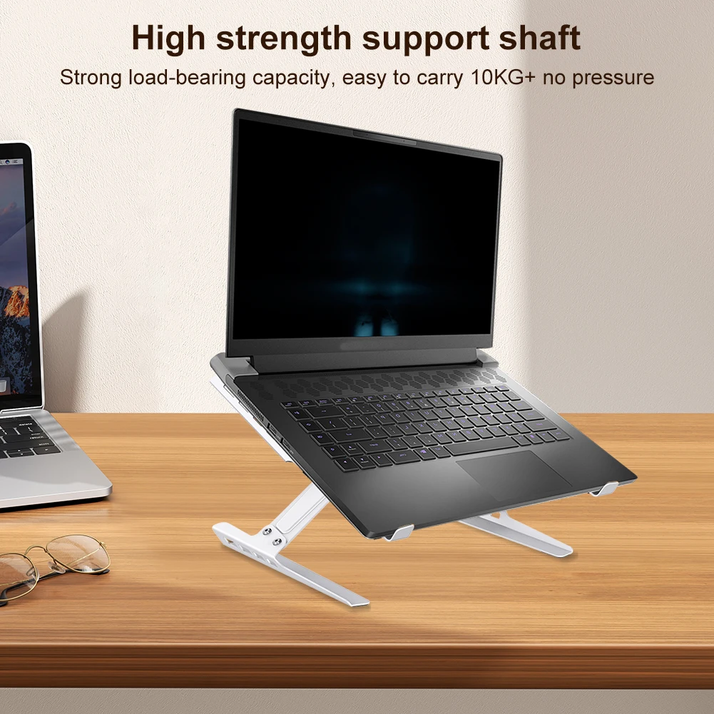 Laptop Holder Riser Carbon Steel Computer Tablet Stand Portable Notebook Stand for MacBook HP Dell Lenovo 12-18in Laptops