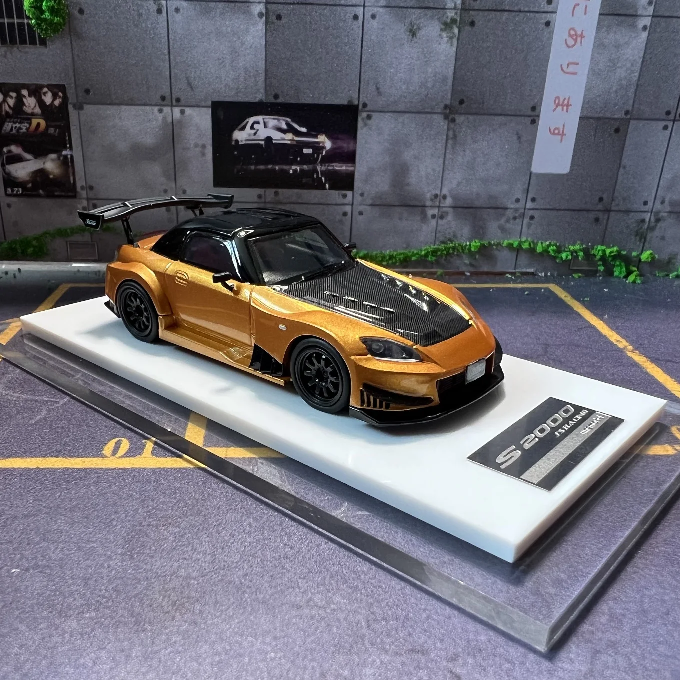 ONE MODEL 1:64 Honda S2000  Racing Carl Resin  Diecast Car Model 2