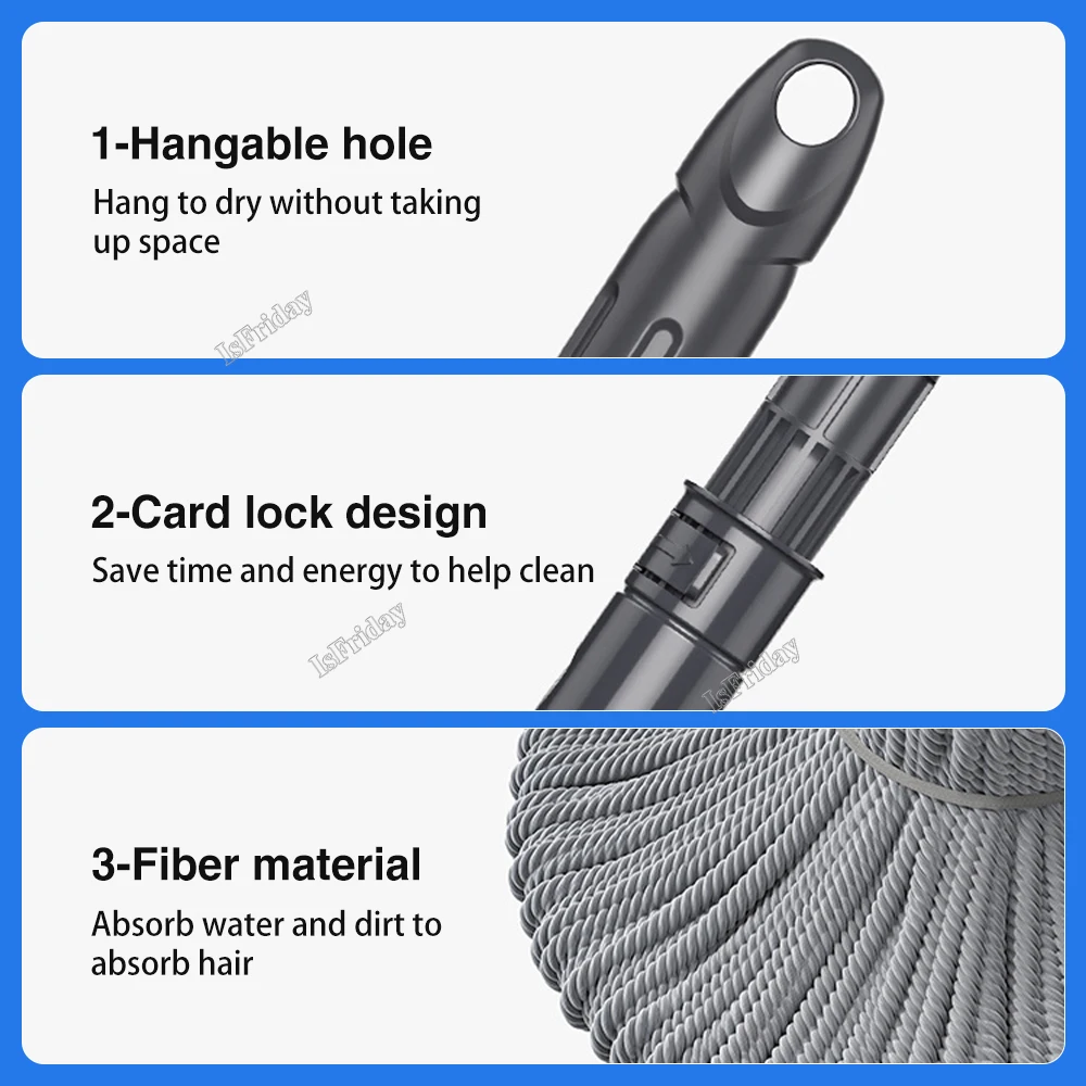 Rotating Self Rotating Water Mop New No Hand Washing Mop Household Mop Floor Cleaning Mop Lazy Person Mop Floor Cleaning Tools