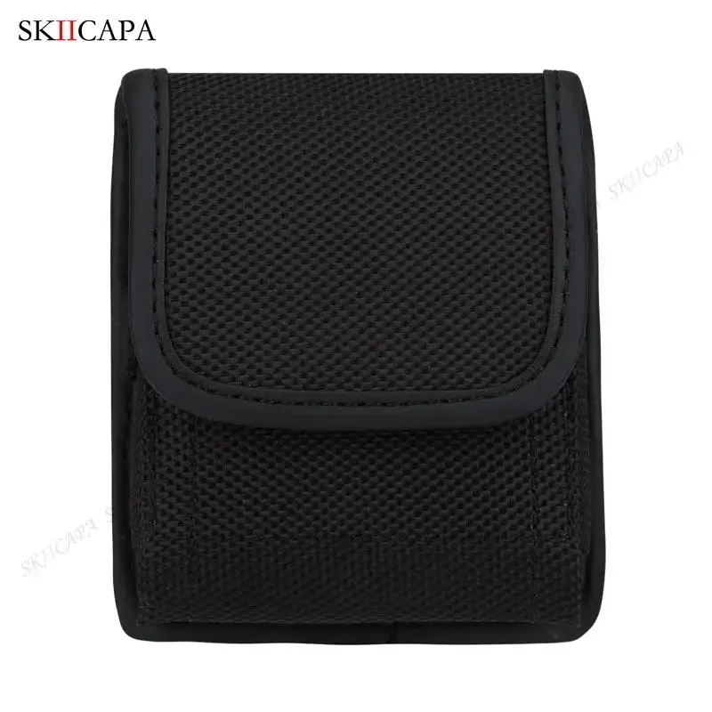 Leather Phone Pouch with Belt Clip Holster & Oxford Cloth Accents
