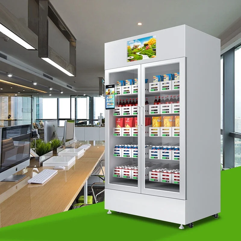 Fresh Fruit And Vegetable Vending Machine  Smart Fridge Vending Machine food For Sale 24/7 Self-Service Factory Price factory sale v funnel test apparatus for measuring flow ability of fresh self consolidating concrete