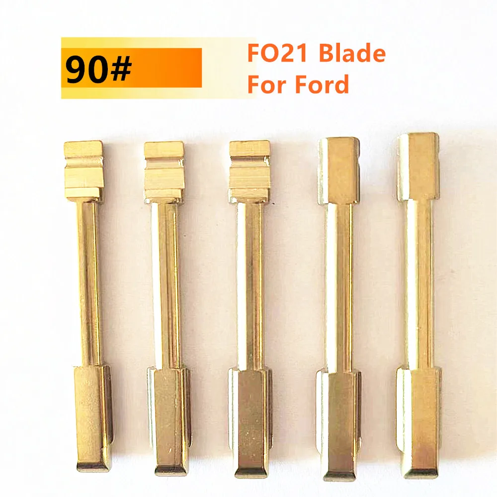 

10pcs 90# FO21 Uncut Metal Key Blade Key Blank for KD Keydiy Xhorse VVDI Remotes Universal No.90 Car Key Blanks for Ford Mondeo