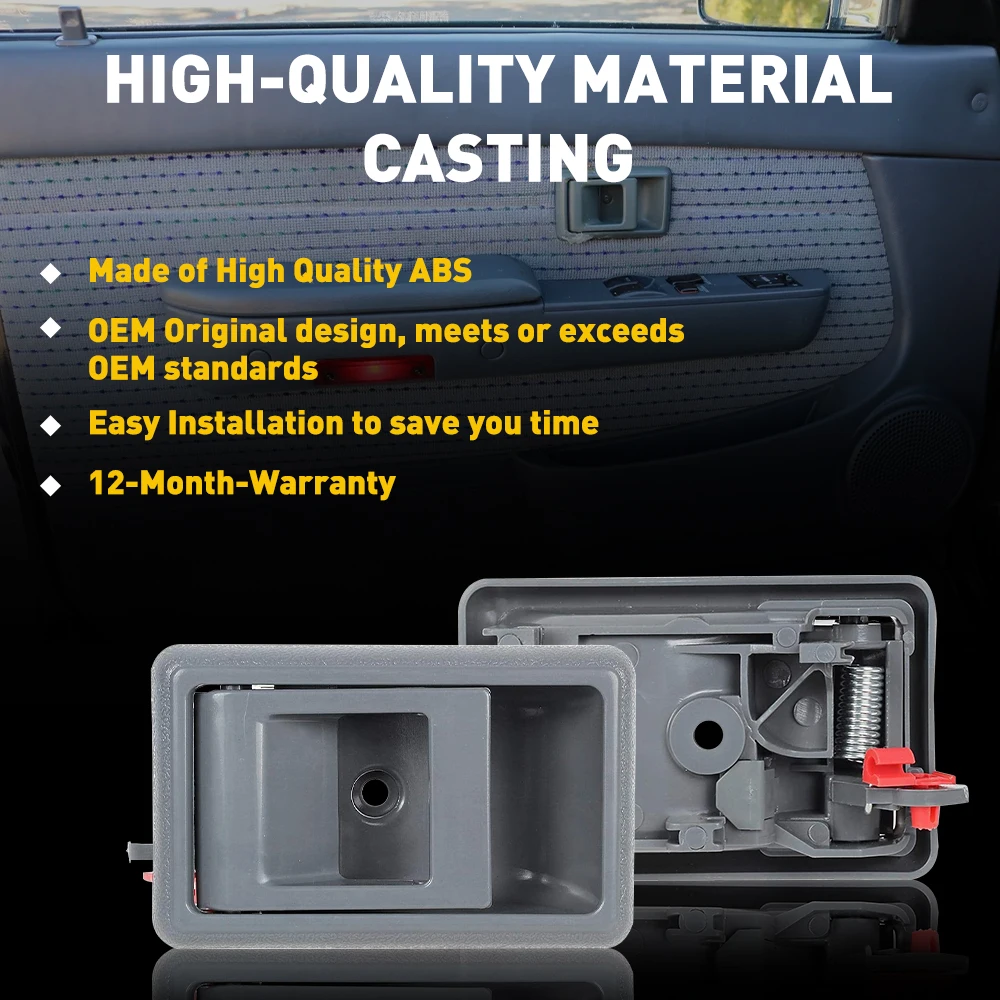 Toyota 4Runner 용 2Pcs 1989 1990 1991 1992 1993 1994 Tacoma Tercel Corolla 세단 픽업 자동차 액세서리 인테리어 도어 핸들