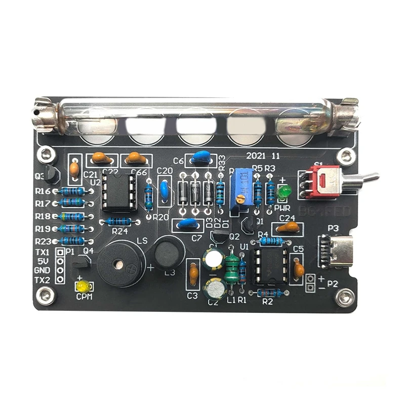 

DIY Nuclear Radiation Meter Circuit Board Kit Assembled Geiger Counter Radioactive Ray X//-Ray Radiation Tester High Guality