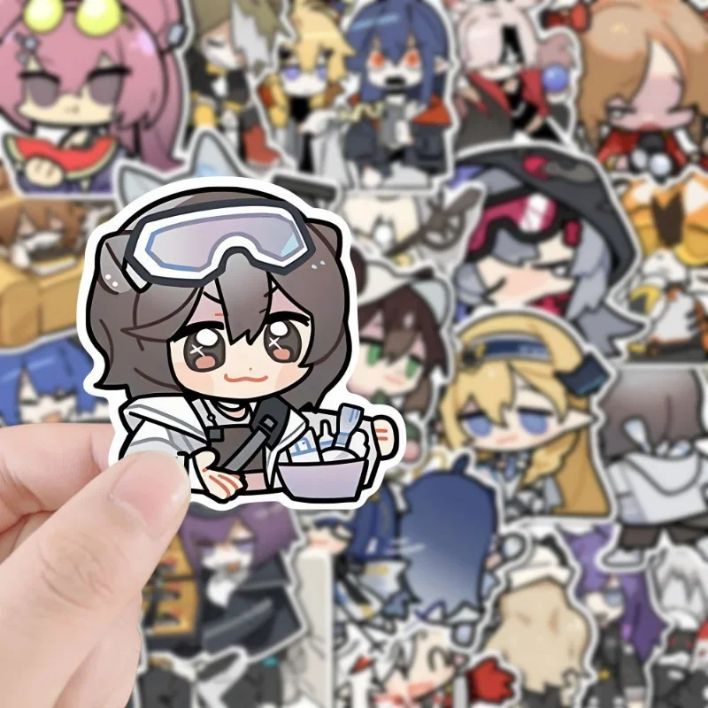 Arknights Stickers Game Stationery Sticker Texas Study Student Stationary Animation Peripherals Amiya DIY Sticker Waterproof