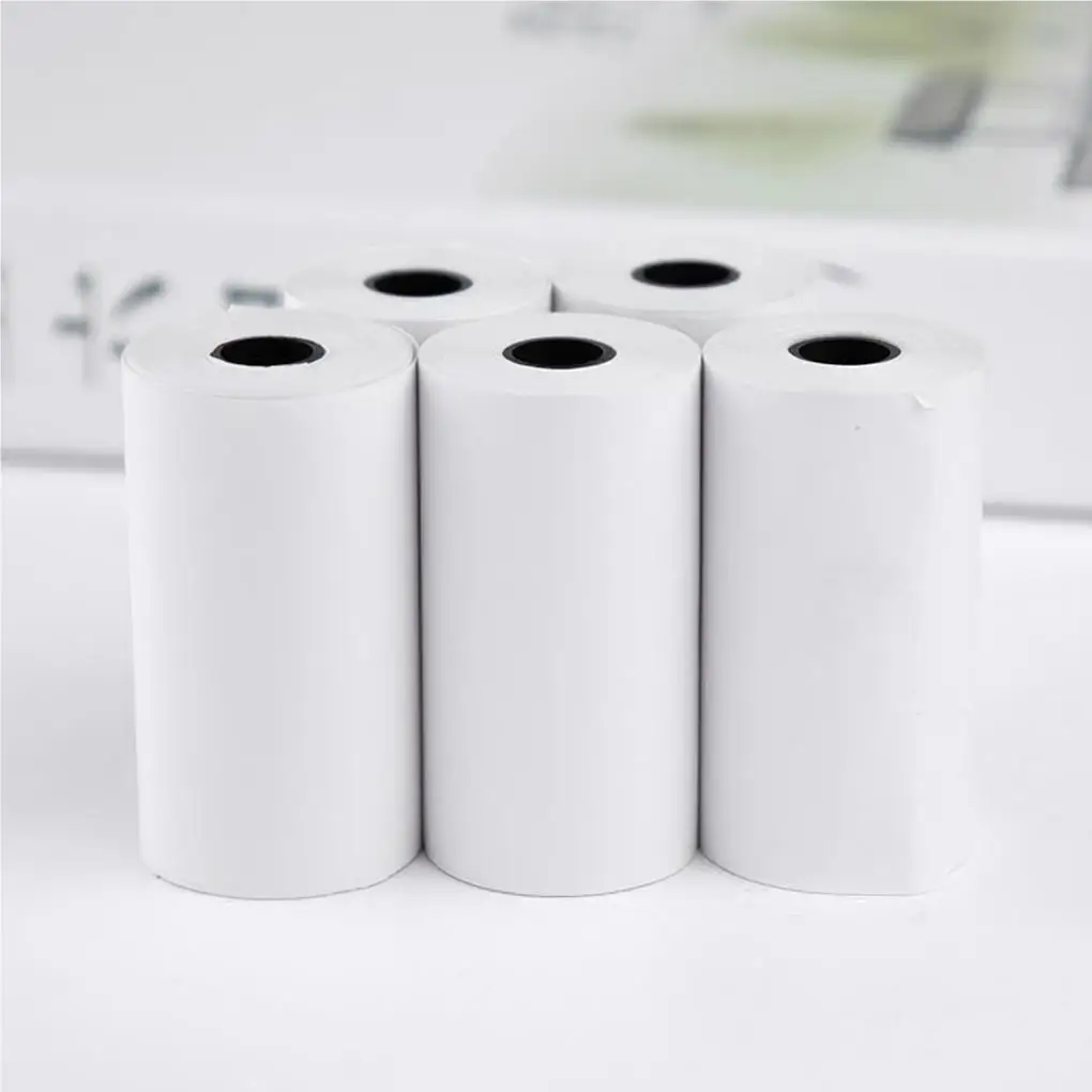 10 Rolls Camera Printing Papers White Mini Scratch-proof Printer Paper Oil-proof Desktop Smooth Spare Part Accessories