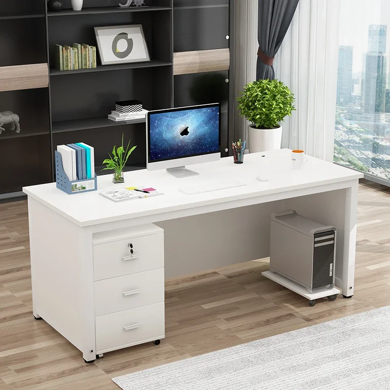 Computer Table Office Desk Boss Single Modern Simplicity Office Desk Laptop Executive Escritorio Ordenador Work Furniture QF50OD