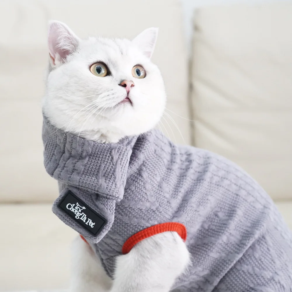 

Cute Cat Clothes Prevent Hair Hairless Cat Puppet Pet Winter Dress Dog Sweater Casual Warm Dog Clothes Pet Accessories