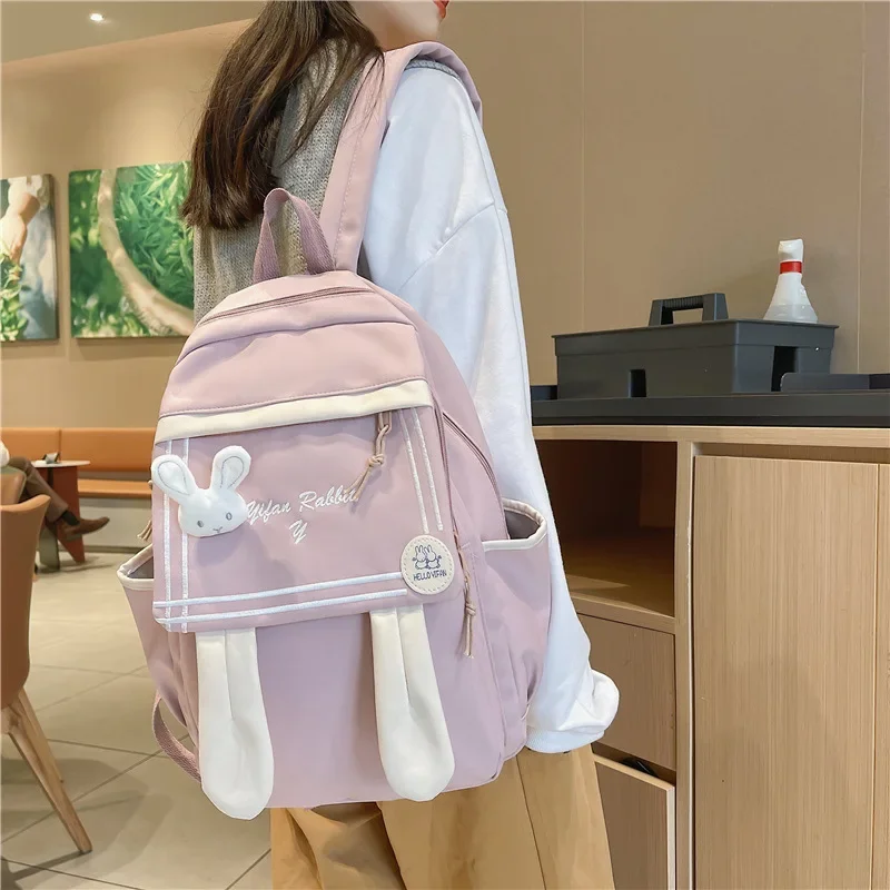 

New Female Fashion Lady High Capacity Waterproof College Backpack Trendy Women Laptop School Bags Cute Girl Travel Book Bag