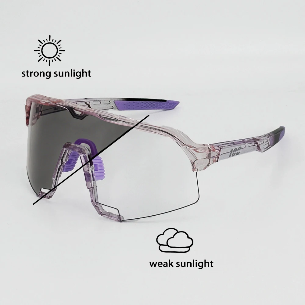 Photochromic Cycling and Sports Fashion Sunglasses for Outdoor and Road Activities