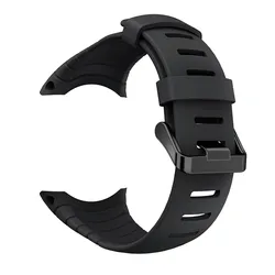 Silicone Replacement Watch Strap for Suunto Core (Black)