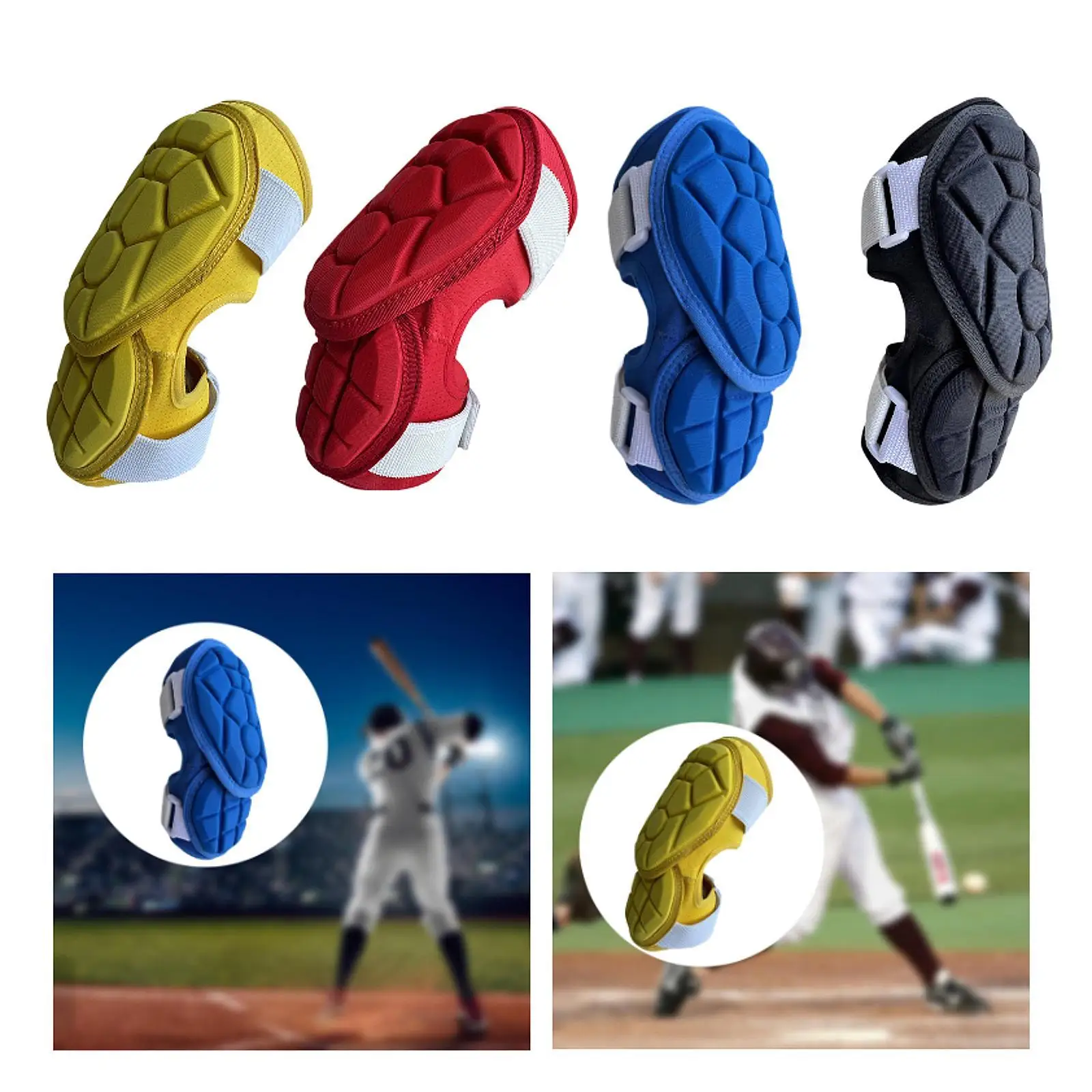Baseball Elbow Guard Comfortable Adjustable Impact Resistant Equipment Ergonomic EVA Sports for Teens Forearm Guard Elbow Pad