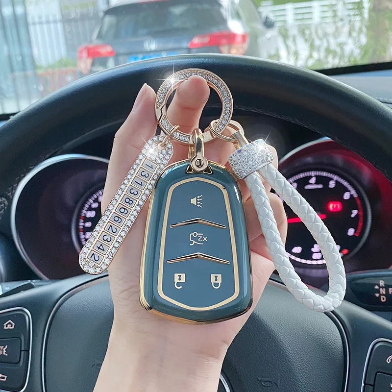 Cover Chiave/telecomando per CadillacCT6 CTS XT5 DTS ATS Escalade ESV SRX STS XTS ELR 2014 2015 2016 2017 2018 - Sd569337d90704508a4e19528f0188b0cq