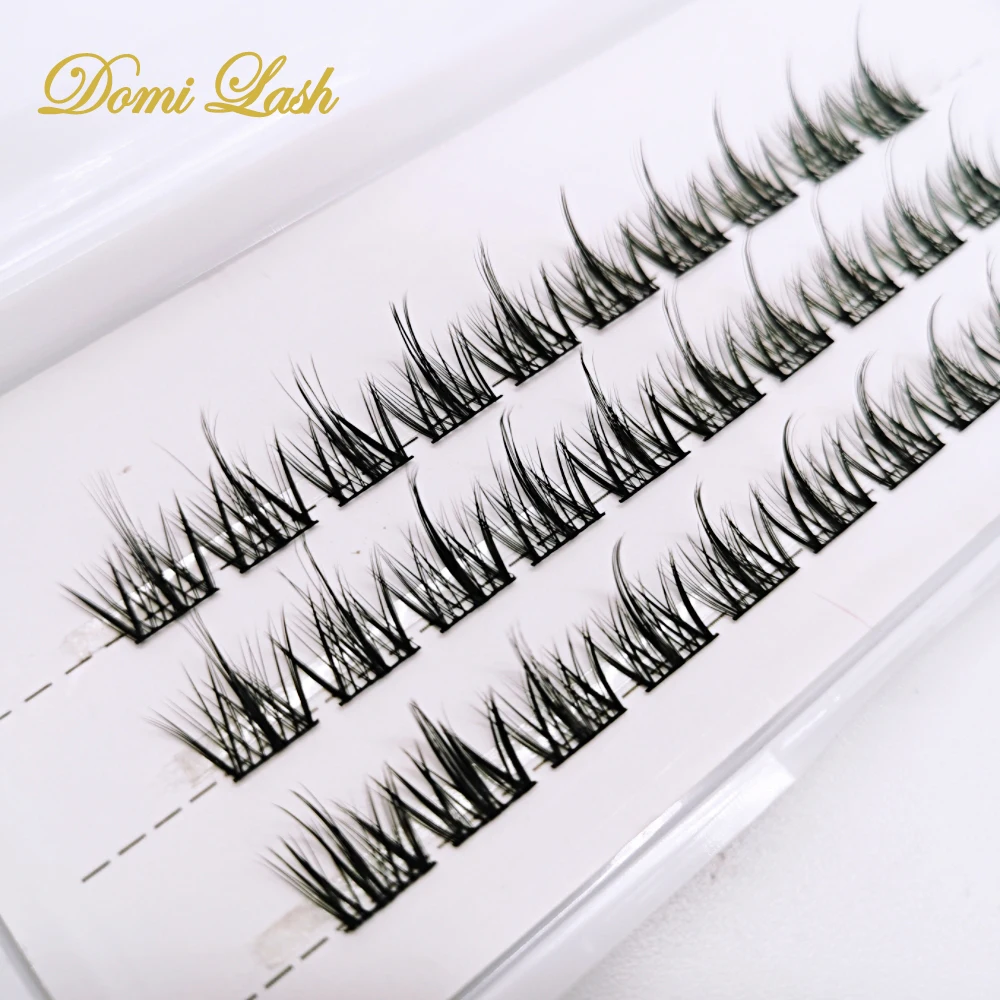 

Domi 3D Fluffy Single Cluster False Lashes Premade Volume Fans Individual Eyelash Segmented Natural Fake Eyelash Extensions