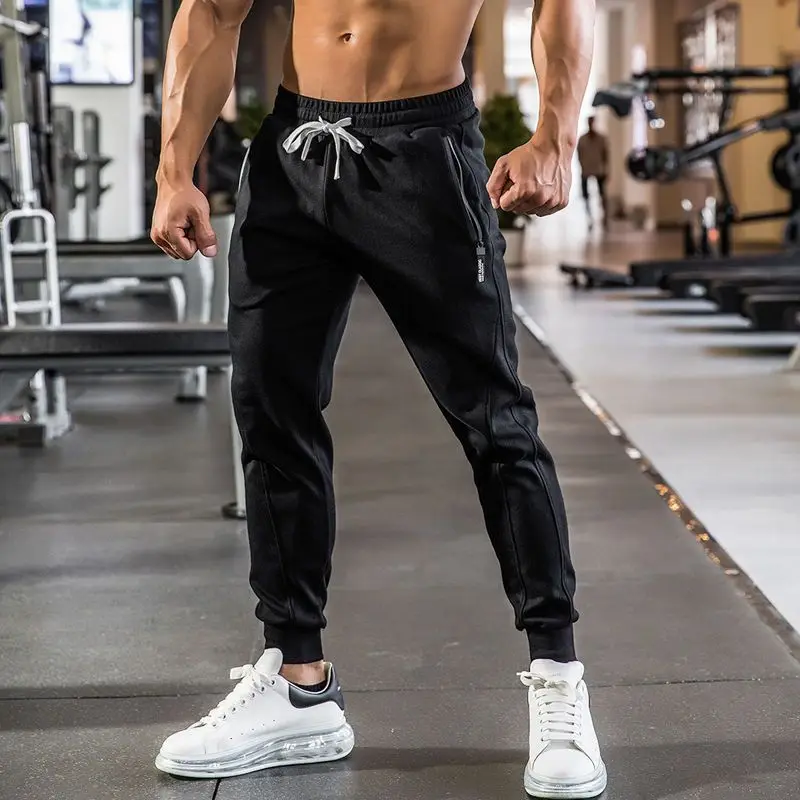 Men Breathable Moisture-Wicking Loose Muscle Training Fitness Jogging Gym Basketball Hiking Running AnkleCuffed Sportswear Pants 3