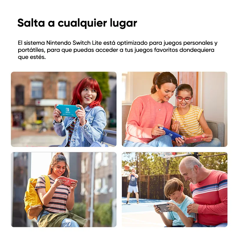 Consolas Nintendo Switch Lite - 32GB Batería 3570mah 5.5'' Compatto e leggero Controller integrati Giochi compatibili 2