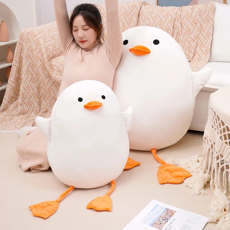 White Duckling Doll Plush Toy Duck Doll Girl Bed Pillow Children's Comfort Rag Doll Children's Favorite Toy Birthday Gift fashion contrast color kids shoes spring autumn soft bottom girls boys casual sport sneakers comfort toddler girl shoes 22 33