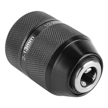  High Speed Steel Keyless Drill Chuck 13mm 1/2 Mount Self Locking Electric Metal Drill Chuck for Impact Drill Change Adapter 