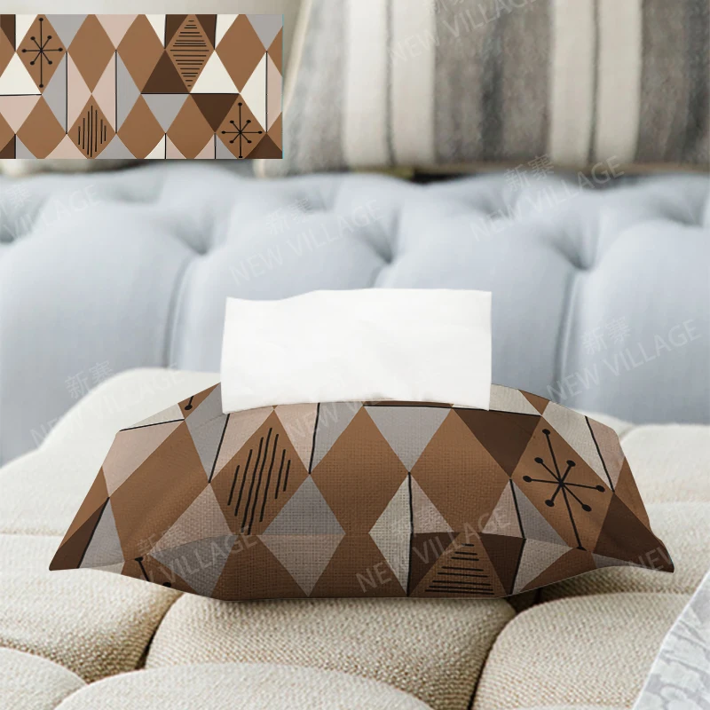 Home decor boho fabric tissue box car tissue holder cover box Textiles cloth storage bag nordic wipes dispenser tissue holder cover