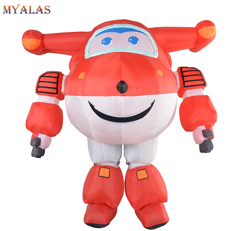 Whose acre belt Super Wings Jett Inflatable Mascot Costume For Adult Men Women Cosplay  Robot Plane Cartoon Carnival Costumes Animal 2.2m Tall - Mascot - AliExpress
