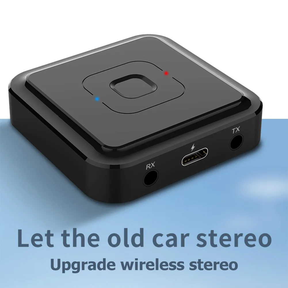 2 in 1 Dongle Adapter Wireless Audio Receiver Dongle Adapter Wireless Audio Receiver Transmitter Bluetooth-compatible