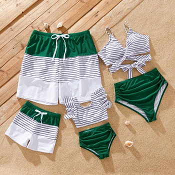 Family Matching Swim Trunks & Swimsuit 1